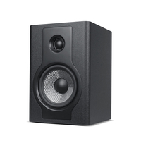 Pour le marché britannique, haut-parleur de studio actif professionnel en bois de 100 W avec woofer de 5 pouces, basses TRS, pour laboratoire domestique, DJ, audio, home cinéma