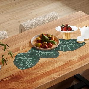 Christmas Decorative and Leaves Design Beaded <b>Runner</b> Placemat <b>Dining</b> <b>Table</b> Fancy Mat Handmade Decorative <b>Runners</b> for Wedding - Product Image 3