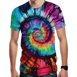 Camiseta de Lona de Manga Corta con Cuello Redondo, Sublimación de Color Sólido Personalizada al por Mayor, Transpirable, Ecológica, de Secado Rápido, 100% Poliéster para Hombre - Product Image 1