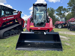 Chargeuse compacte sur chenilles Yanmar TL75VS, moteur diesel, rouge, haute efficacité - Product Image 2