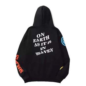 Sweat à capuche en coton 100% lourd avec impression en relief pour homme, 500GSM, sweat à capuche d'hiver, logo 3D sur le devant, personnalisable OEM - Product Image 2