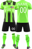 Vêtements de football personnalisés en gros, design sublimé, 100% polyester, légers, séchage rapide, shorts unisexes, style américain classique