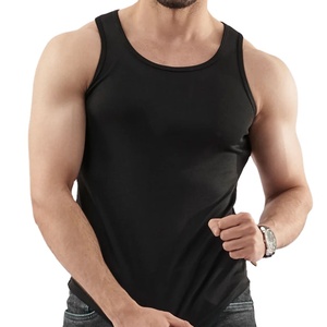 Débardeur de fitness pour homme, style urbain, avec empiècements au dos, en maille côtelée, pour tenue décontractée et extérieur, nouvelle collection - Product Image 4