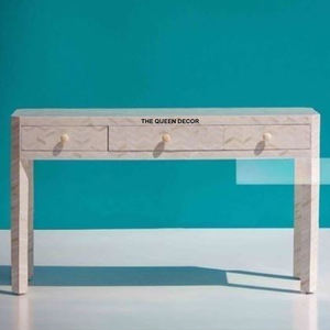 Nouvelle table console en métal de conception moderne avec finition dorée antique de qualité supérieure et design élégant pour l'entrée et le salon - Product Image 2