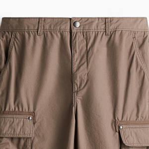 Pantalon Cargo Décontracté pour Homme en Toile 100% Coton, Respirant, Écologique, Coupe Ample, Taille Mi-Haute, Motif Droit, Léger - Vente en Gros - Product Image 5