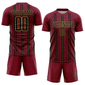 Uniforme de Fútbol Sublimado Personalizado al por Mayor, Jersey de Práctica Resistente, Pantalones Cortos de Malla Transpirable, Ropa Deportiva sin Estampado - Product Image 1
