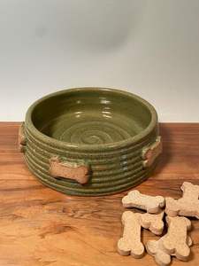 Comfortable <b>Ceramic</b> <b>Pet</b> <b>Bowl</b> For Dogs With Rounded Edges Preventing Injuries To Mouth While Enjoying Daily Meals - Product Image 5