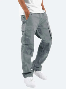 Pantalones Cargo Deportivos Impermeables de Algodón Transpirable de Secado Rápido al por Mayor OEM para Hombre con Cierre de Cordón Estilo Urbano - Product Image 5