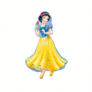 Globo de aluminio Party Love Blancanieves 60x93cm, paquete de 2 unidades - Product Image 2