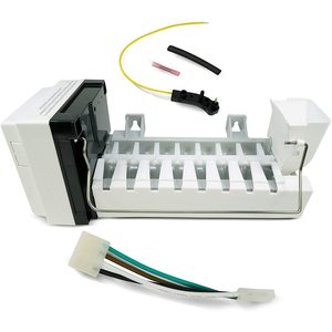 Machine à glaçons électrique de remplacement pour réfrigérateur W10882923CM, avec forme de glaçons en cube et boîtier en plastique - Product Image 1