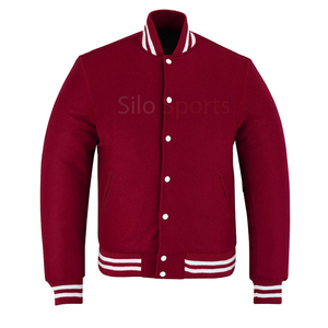 2025 hommes tout en laine High Street Style Varsity Letterman Baseball Jacket vert avec garniture blanche prix de gros veste bas quantité minimale de commande OEM - Product Image 5
