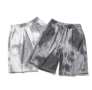 Short décontracté en coton délavé à l'acide pour hommes, vêtements de plein air à motif solide avec vêtements courts de tirage bon marché OEM - Product Image 6