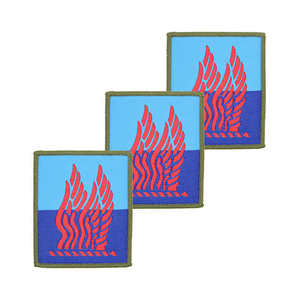 Insignia Personalizada de 2 Colores con Bordado Rojo del Equipo de Combate de la 1ª Brigada de Aviación TRF X3 TRF Pack - Product Image 5