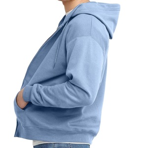 Vente en gros Sweats à capuche épais et chauds en coton Sweatshirts zippés Vêtements ordinaires Sweats à capuche zippés personnalisés pour hommes - Product Image 5