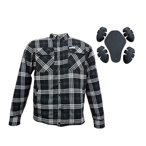 Người đàn ông của CE mức độ 2 bảo vệ flannel xe máy Áo Khoác Phản Quang chi tiết không thấm nước thoáng khí thể thao cộng với kích thước % Cotton - Product Image 1