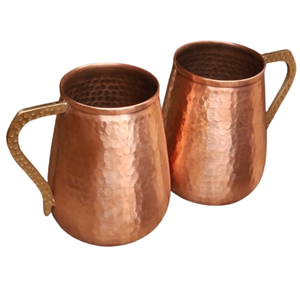 Poignée en laiton tasse en cuivre Ayurveda avantages pour la santé bière et vin boisson tasse en cuivre pour boissons Camping utilisation en plein air - Product Image 6