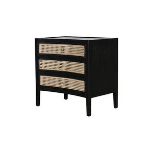 Mesa auxiliar de madera de 3 cajones para muebles de dormitorio - Product Image 1