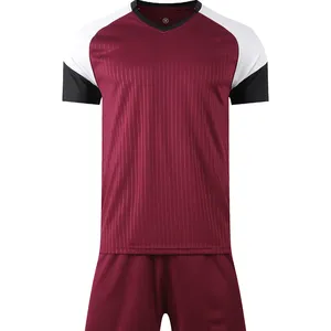 Conjunto uniforme de futebol masculino, secagem rápida, preço personalizado, uniforme de futebol em tecido macio, respirável