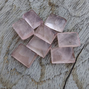 AAA + Qualité Naturel Rectangle Forme Rose Quartz Cabochon Dos Plat Calibré Pierres Précieuses En Vrac Toutes Les Tailles Disponibles pour La Vente En Gros - Product Image 1