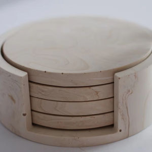 Ensemble de sous-verres en bambou et bois porte-gobelet de cérémonie du thé créatif simple tapis d'isolation thermique de tasse ronde porte-gobelet en bambou présentoir - Product Image 1