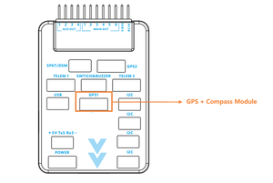 Contrôleur de vol pour drone commercial MAXCOMM FC-101 avec télémétrie - Product Image 3