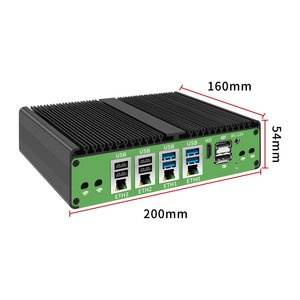 Ordinateur industriel embarqué sans ventilateur 4GbE 6COM format de bureau - Product Image 2