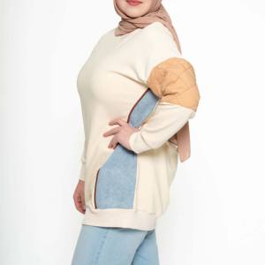 Sudadera Musulmana Modest Islámica para Mujer, Camisas Largas con Dobladillo Asimétrico, Mangas Largas, Capucha, Transpirable, para Invierno, Ejercicio, Correr - Product Image 1