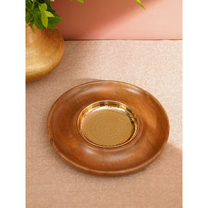 Meena Work Plateau de service en bois fait à la main Forme et taille personnalisées Idéal pour les collations Desserts Salades Design en bois pur - Product Image 6