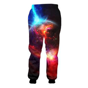 Personalizado sublimado recto cintura alta Casual gimnasio Jogger pantalones hombres poliéster/algodón sublimación completa transpirable - Product Image 6