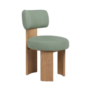 Chaise de salle à manger rembourrée moderne avec pieds en bois massif pour restaurant et hôtel - Product Image 1