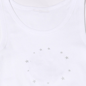 Camiseta sin mangas de entrenamiento para mujer con logotipo personalizado al por mayor, camiseta blanca informal de verano 2025 a la moda, Camiseta deportiva para chicas con patrón sólido a precio barato OEM - Product Image 6