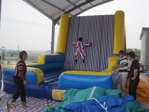 Mur gonflable en velcro avec crochets et boucles, adapté aux jeux sportifs amusants pour enfants et adultes - Product Image 4