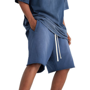 100% coton hommes coupe ajustée lavage à l'acide Shorts séchage rapide conception personnalisée lavage à l'acide Shorts pour la vente en ligne - Product Image 5