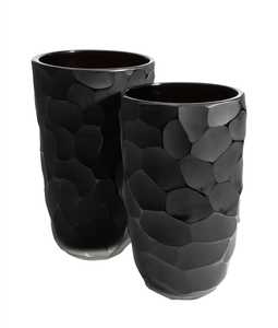 Vase de plante extérieur d'intérieur en métal antique noir pour les décorations de pépinière de jardin à la maison d'Inde - Product Image 6