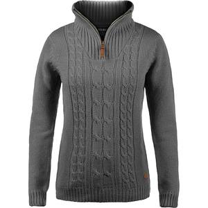 Suéter de Mujer de Alta Calidad para Otoño e Invierno, Cuello Redondo, Media Cremallera, Estructura de Cable de Lana Acrílica, Servicio OEM - Product Image 5