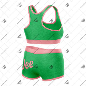Personalizado Alpha | Kapa | Alpha AKA Sorority Clothing 2 piezas Impreso Gym Set Activewear Fitness Set Yoga Sets Parafernalia griega - Product Image 2