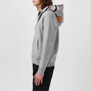 Sweat-shirt à capuche noir à logo personnalisé, coupe classique, meilleure qualité, polaire d'hiver, pour homme adulte, polyester/coton respirant - Product Image 5