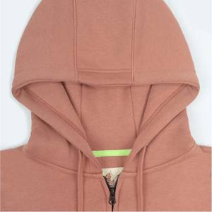 Servicio OEM Slim Fit Longitud regular Transpirable Secado rápido Ropa de mujer Sudaderas con capucha Algodón Poliéster Cremallera Sudaderas con capucha - Product Image 2