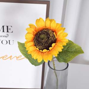 Fleur artificielle en soie <span class=keywords><strong>de</strong></span> style européen et latin, tournesol unique, style campagnard, accessoire <span class=keywords><strong>de</strong></span> photographie pour la maison, <span class=keywords><strong>bouquet</strong></span> <span class=keywords><strong>de</strong></span> <span class=keywords><strong>mariage</strong></span> - Product Image 6