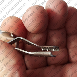 Gancho de resorte de doble punta con abrazadera Instrumento quirúrgico de acero inoxidable de 31cm para neurocirugía - Product Image 6