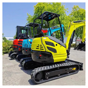 Mini excavadora de 3,5 toneladas Máquina de microexcavación de grado industrial OEM ODM Pequeña excavadora sobre orugas para uso agrícola disponible para la venta - Product Image 1