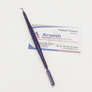 Vente en gros d'outils de levage de cils en acier inoxydable violet plasma séparateur de cils haut outil d'extensions de cils peignes d'outils de levage de cils - Product Image 1