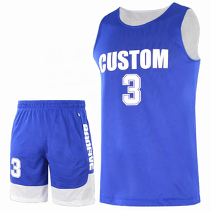 Latest Custom OEM Unisex Basketball Jersey Wear <b>Set</b> Reversible College Basketball Uniform Plus Size Breathable - Product Image 2
