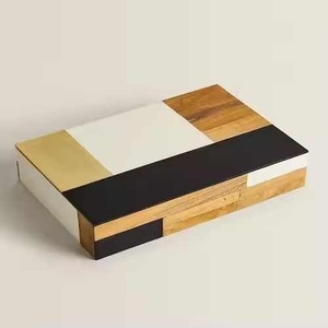 Organizador de joyas de resina hecho a mano elegante caja de recuerdo para anillos, pendientes, collares, baratijas y accesorios muestra gratis - Product Image 6