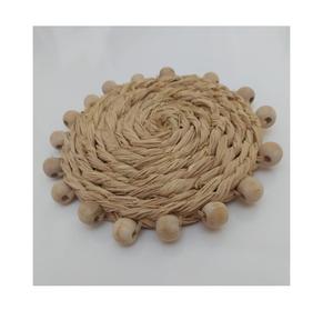 Juego de Posavasos de Rafia Tejida Premium, Accesorios Rústicos Hechos a Mano para Mesa, Decoración Ecológica para el Hogar, para Café, Té, Vino y Bebidas - Product Image 2