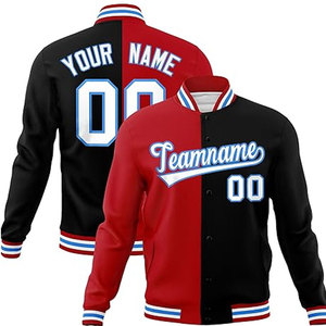 แจ็กเก็ตเบสบอลขนสัตว์สำหรับผู้ชายเสื้อแจ็กเก็ตแขนยาวคอตั้งสำหรับฤดูหนาว - Product Image 1