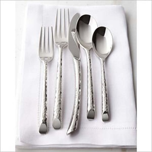 Argent Royal de luxe poli avec poignée torsadée épaisse noire Couverts en acier inoxydable Argenterie Couverts Cuillère et Fourchette Ensemble - Product Image 5