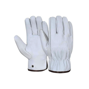 Hand Safety Leather <b>Driver</b> <b>Gloves</b> Customized High Quality Fire Proof Cow Grain Leather Heat Resistant Anti-Slip 10 Inch - Product Image 4