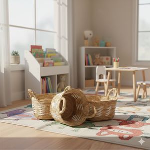 Juego de 3 Cestas Ovaladas de Fibra de Coco Artesanal - Product Image 5