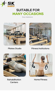 SK Commercial Pilates Reformer Ensemble Complet Studio Cadillac Barrel Chair Correcteur de colonne vertébrale Ensemble complet d'équipement de Pilates - Product Image 5